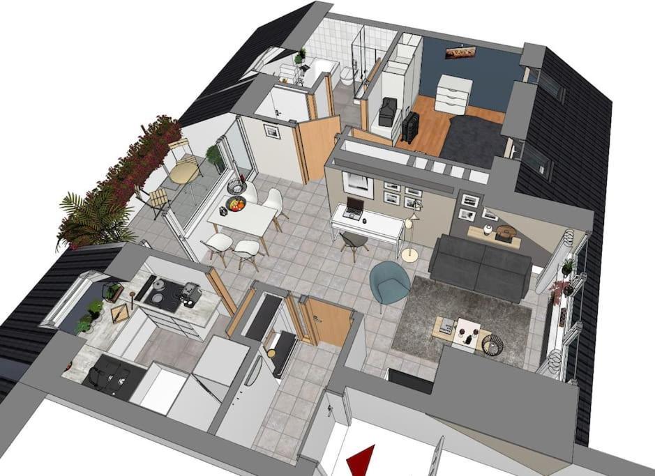 מארל Modernes Und Ruhiges Appartement Mit Loggia מראה חיצוני תמונה